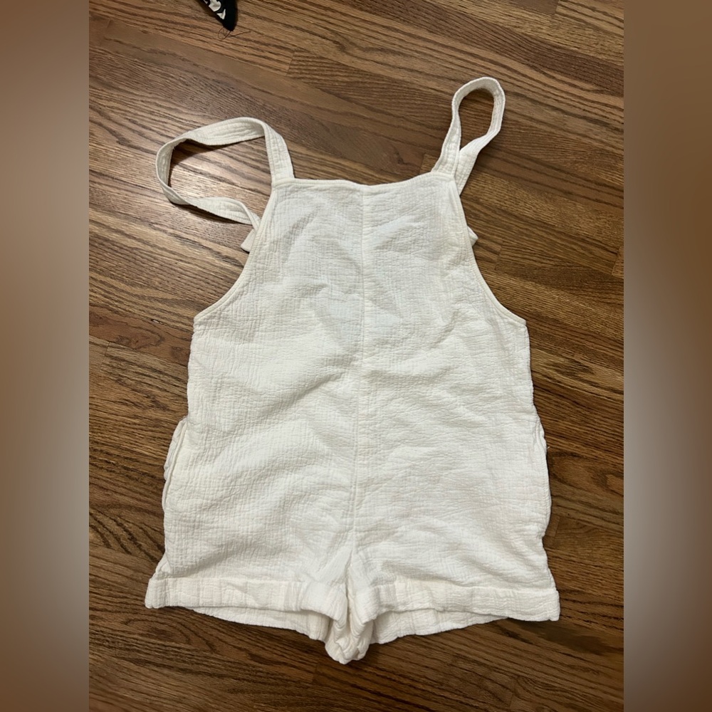 Zara White linen romper
